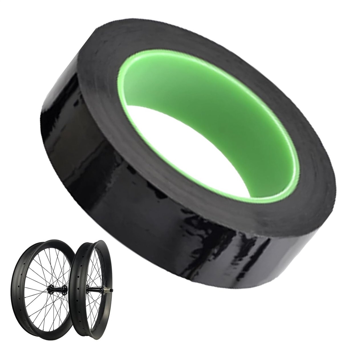 Tubeless Velglint - Fietsband Tape - Lekvrije Banden - Naadloze Bescherming - 50m x 25mm - Zwart