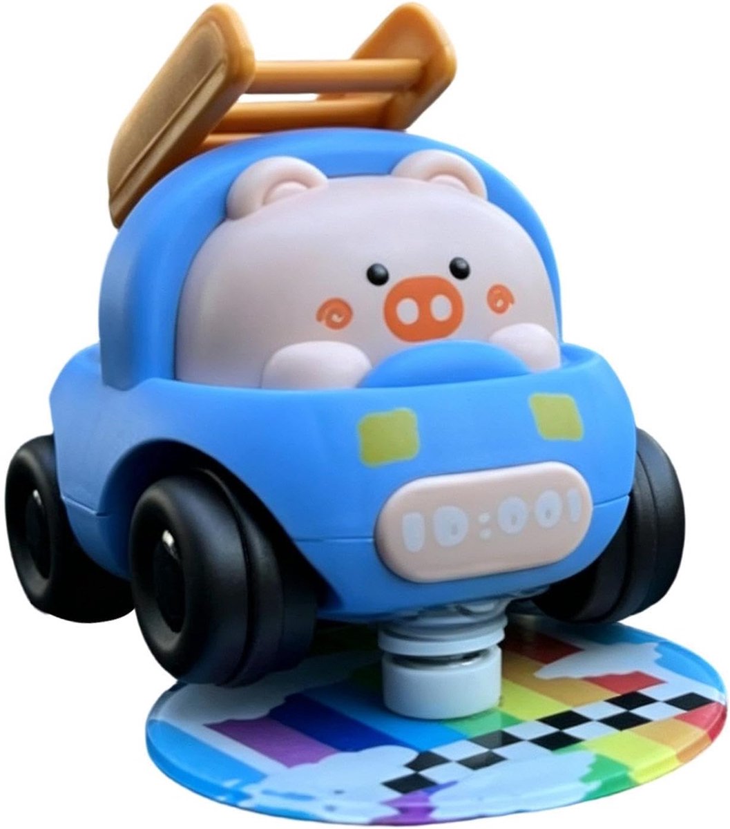 Dashboard Decoratie - Auto Figuur Dashboard - Visueel Entertainment - Dynamisch Drift Effect - 10x10x5 cm - Blauw