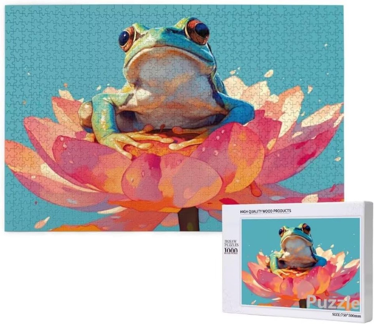 Legpuzzel 3000 Stukjes - Houten Puzzel - Ontspanning Thuis - Uniek Gesneden Stukjes - 122x81 cm - Multicolor