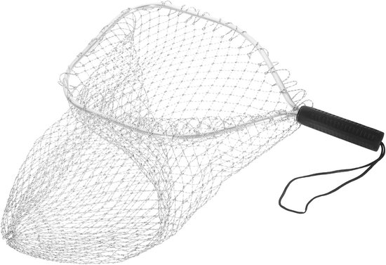 Schepnet Vissen - Visnet Accessoire - Veilige Vangst - Zonder Visschub Schade - 30 cm Vierkant - Wit — afbeelding 4