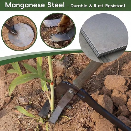 Worteltrekker Gereedschap - Stronkenverwijderaar - Tuin Onderhoud - Hefboomprincipe Ontwerp - 103 cm Lengte - Metaal van Merkloos	 — afbeelding 3