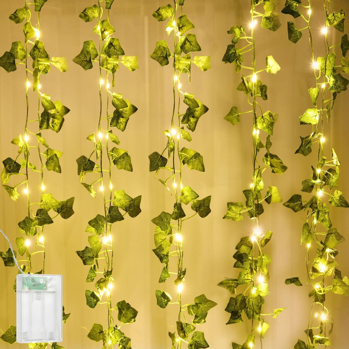 Dailygoods - Kunstmatige Klimop Fairy Lights - 100LED - Sfeervolle verlichting - 10 m/32.81ft - Waterdicht - Decoratieve verlichting - Geschikt voor s...
