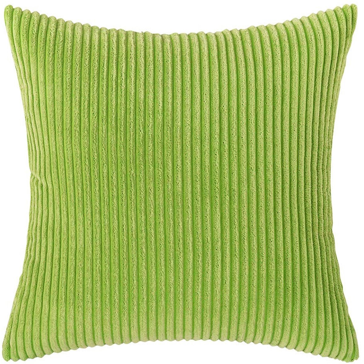 Dailygoods- Kussensloop Set van 2 - Effen gestreept Corduroy - 45x45 cm - Decoratieve Kussensloop - Voor Slaapkamer/Woonkamer - Zacht Materiaal - Kussenhoes
