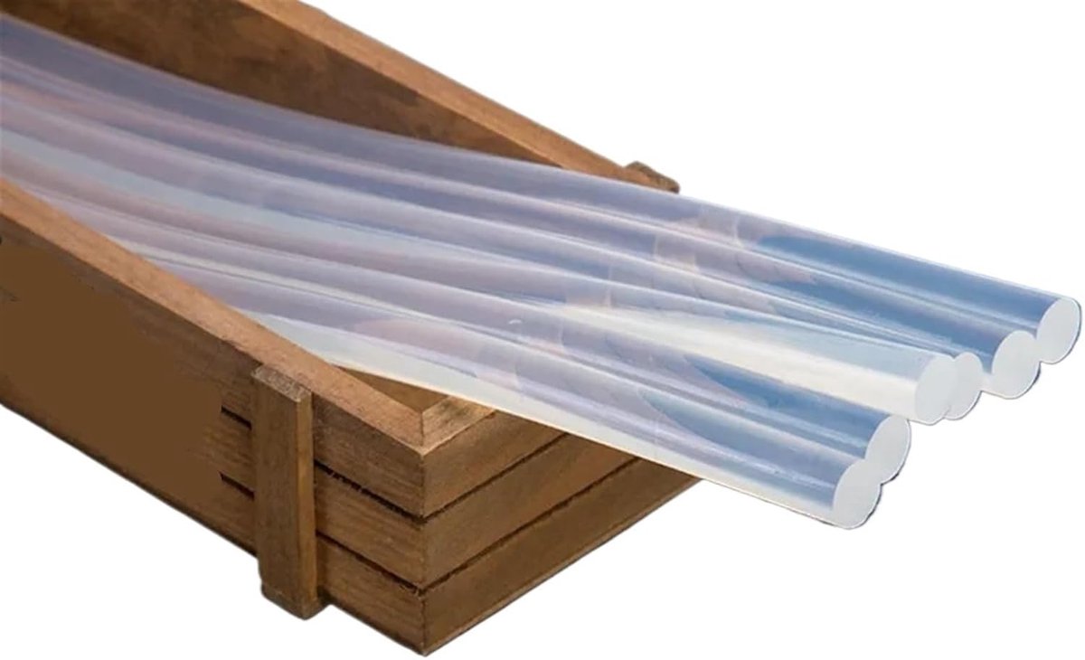 Lijmsticks - Hete lijm patronen - Klusprojecten repareren - Sterke kleefbinding - 20 stuks 7mm - Transparant