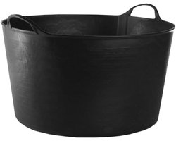 Flexibele Rubberen Kuip - Mengkuip Grijper - Mortel Mengen - Flexibel Materiaal - 55 Liter - Zwart