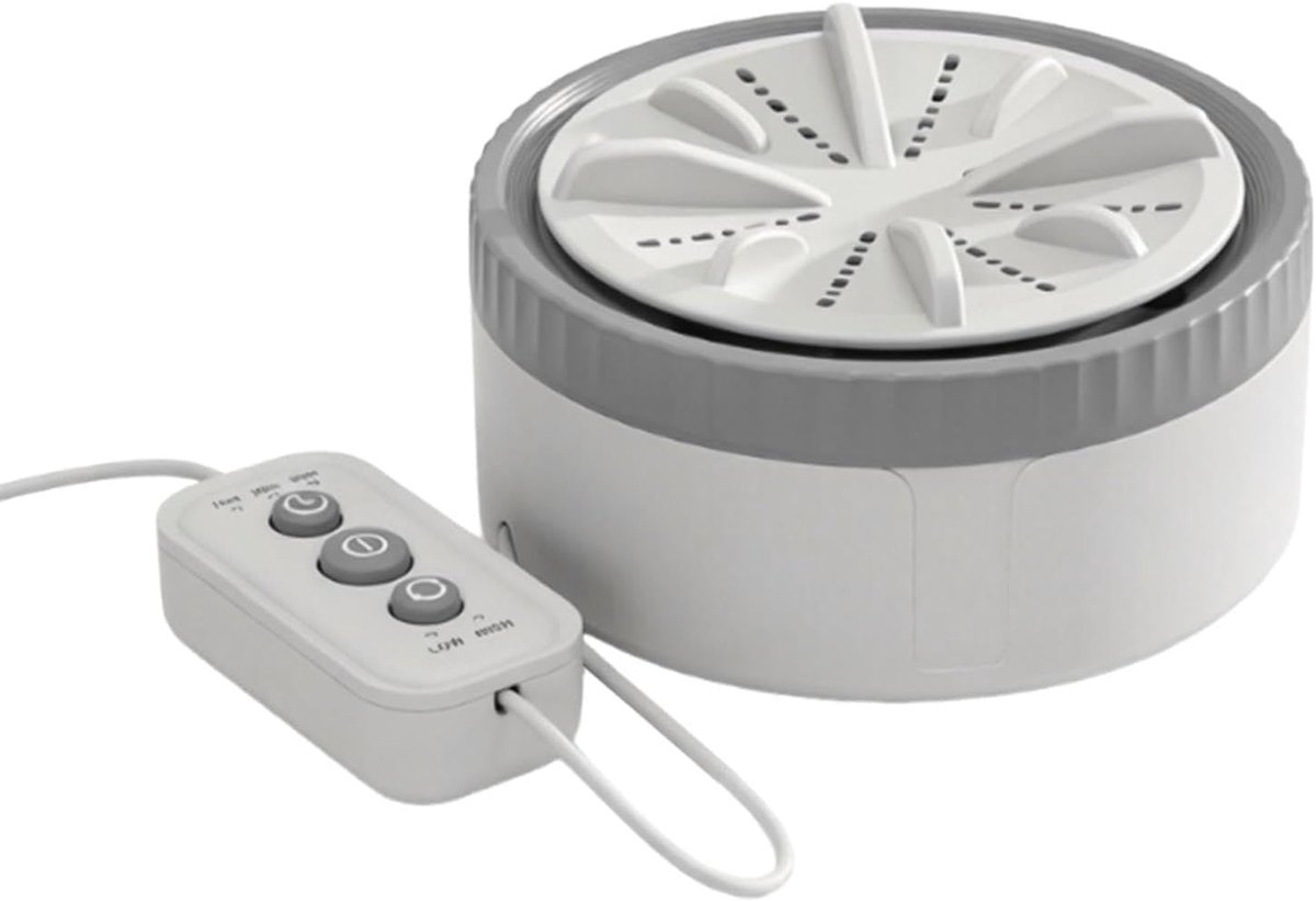 Mini wasmachine Draagbare wasmachine Delicate kleding wassen Compacte structuur 65 x 11 x 65 cm Grijs