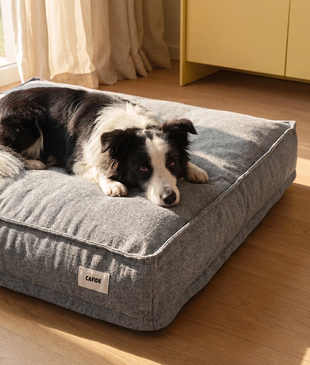 Comfortabele hondenmand – Grijs – Zacht, wasbaar, anti-slip & afritsbare hoes – Cuadra