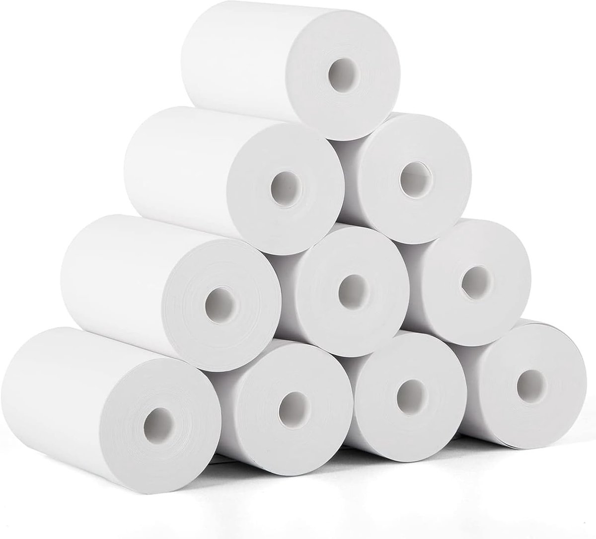 SnelShoppen - 10 Rollen BPA-vrij Thermisch Papier voor Kinder Camera's & Mini Printers - Waterbestendig & Krasbestendig - 57 mm x 30 ft - Ideaal voor