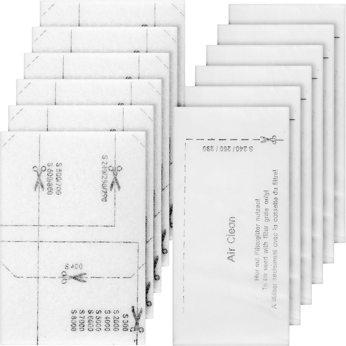 SnelShoppen - Engine Protection Filters en 6 Stuks Stofzuigerfilter Set, Microfilter, Uitlaatfilter, Compatibel met Diverse Stofzuigers, Duurzaam, Mil