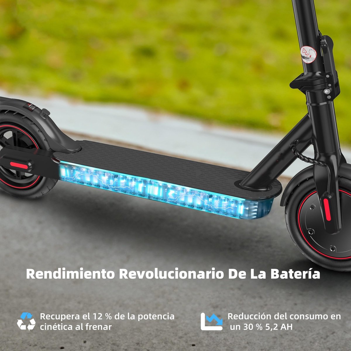 SnelShoppen - Opvouwbare Elektrische Step 8,5 Inch voor Jongeren en Volwassenen, 350W Motor, Bereik 30 km, Max. 25 km/u, Belasting 100 kg, Dubbele Rem