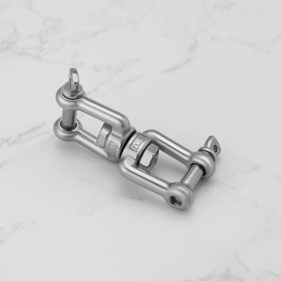 aladdien - Swivel Beugel - Dubbele Beugel - Zware prestaties - M6x67mm - 150kg - Geschikt voor Tuin en Boot - 4 stuks van Aladdien — afbeelding 4
