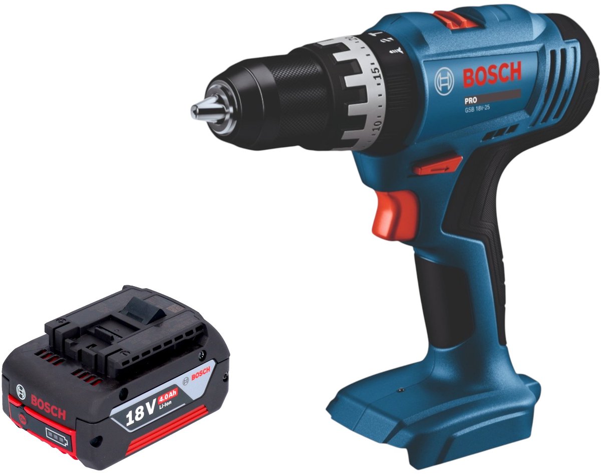 Bosch GSB 18V-25 Professional accu-slagboormachine 18 V 56 Nm ( 06019K9300 ) Solo - zonder accu, zonder lader