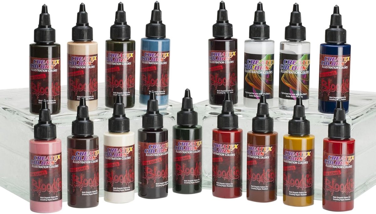 SnelShoppen - Createx Colors Airbrushverf Master Set 2 oz - Lichtbestendige en Duurzame Transparante Kleuren voor Auto, Modelbouw, Resin Kits
