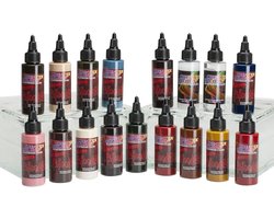 SnelShoppen - Createx Colors Airbrushverf Master Set 2 oz - Lichtbestendige en Duurzame Transparante Kleuren voor Auto, Modelbouw, Resin Kits