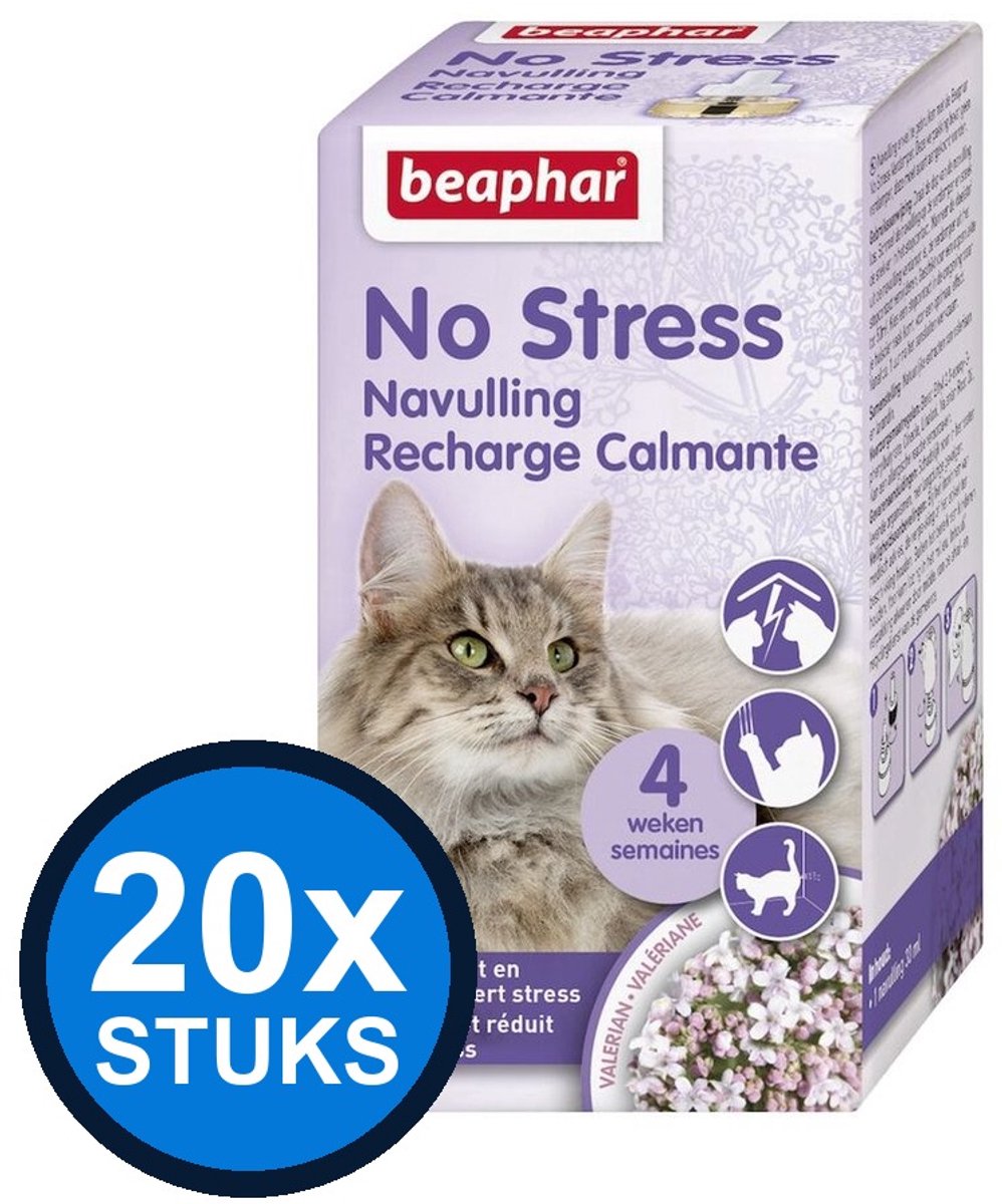 20x Beaphar - No Stress navulling kat 30ml