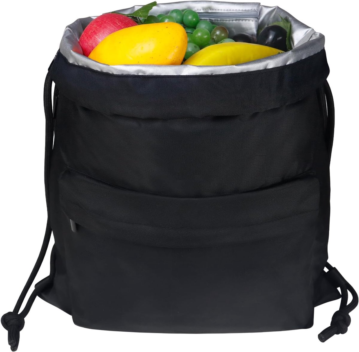 SnelShoppen - Insulated Lunch Bag met Trekkoord, Duurzame en Waterdichte Koeltas, Verstelbare Schouderband, Ideaal voor School, Werk, Picknicks en Rei