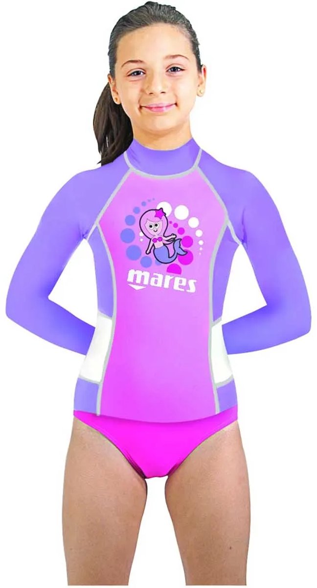 Mares Logo Rash Guard Met Lange Mouwen Paars,Roze XL Kinderen