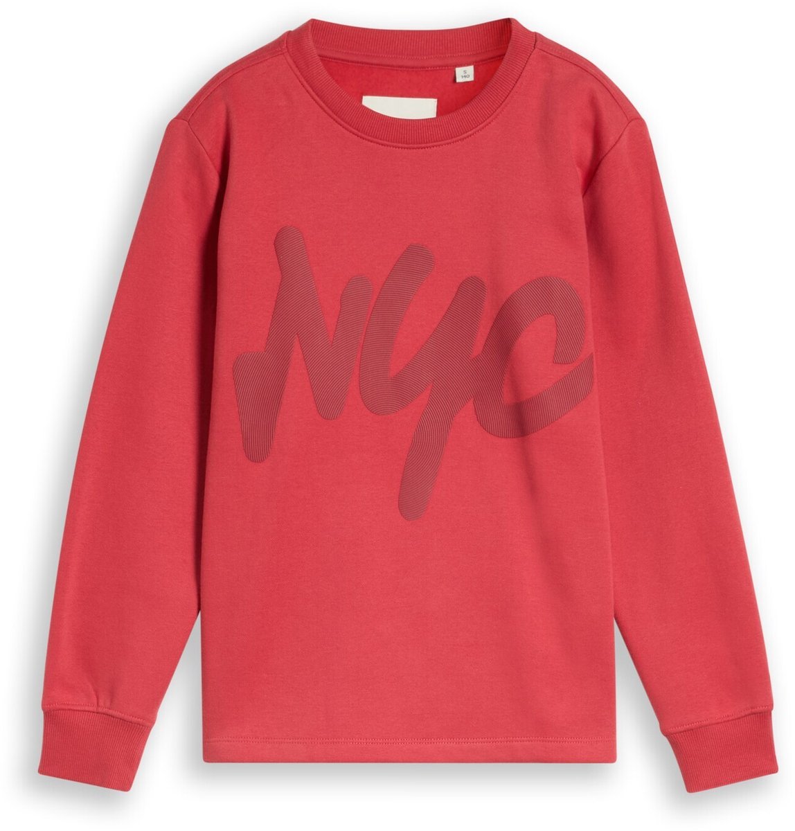 Tom Tailor - Sweatshirt met opschrift - Maat 176 - fresh cardinal red