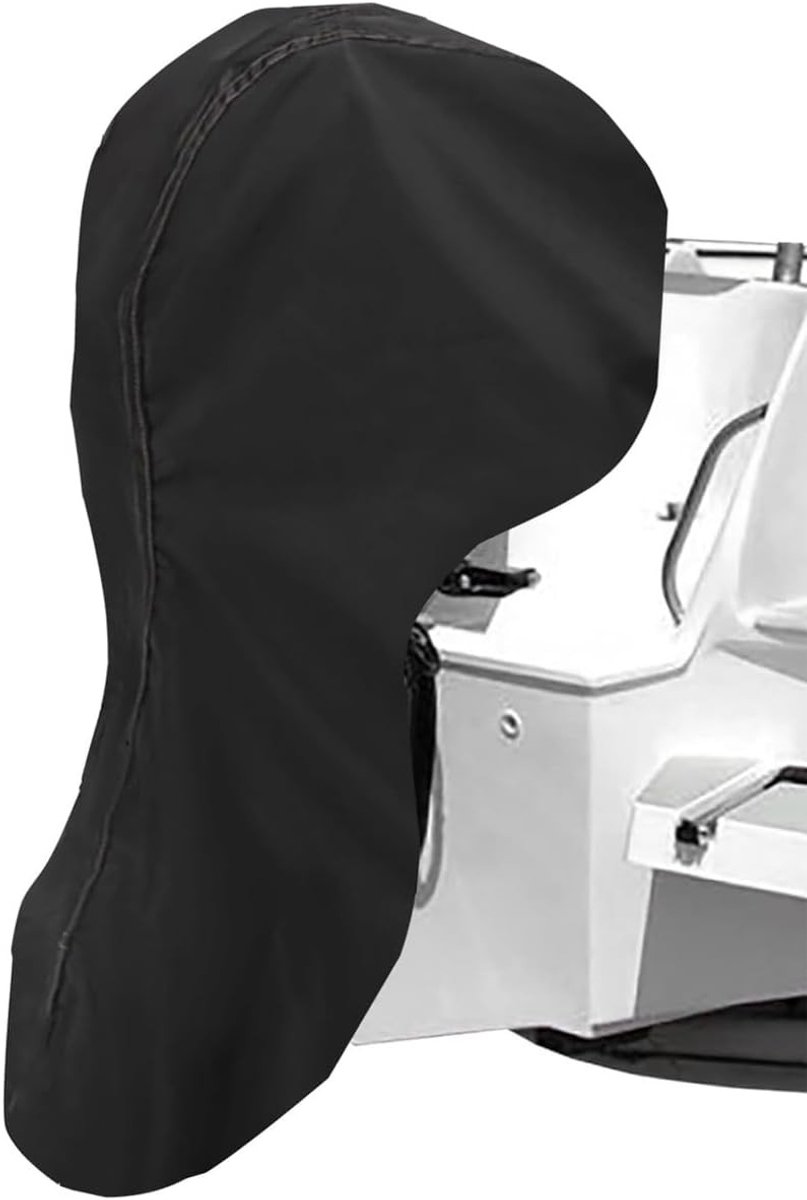Buitenboordmotorhoes voor 30-60 pk, waterdicht, UV-bestendig en ademend met trekkoord en ritssluiting, 180 cm x 144 cm