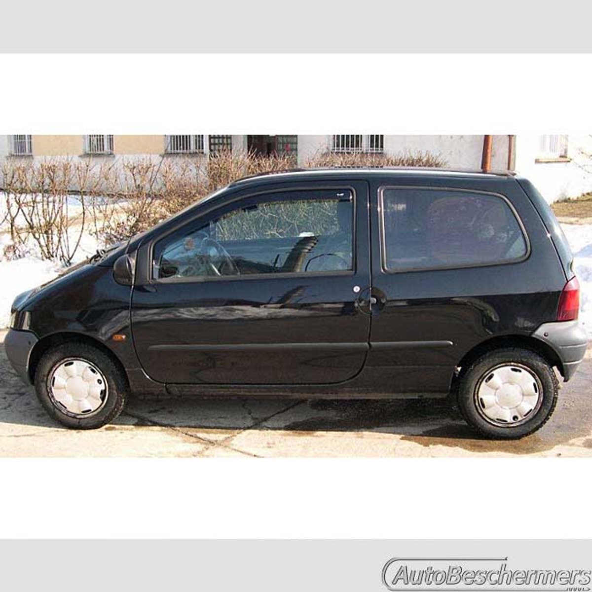 Stootlijsten set zwart voor breed Renault Twingo 1993-09.2007. De stootstrips zijn zelfklevend. Set a 4 stuks (#0006)