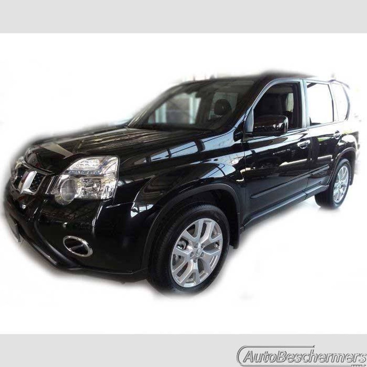 Stootlijsten set zwart voor Nissan X-Trail 06.2007-06.2014. De stootstrips zijn zelfklevend. Set a 4 stuks (#0041)