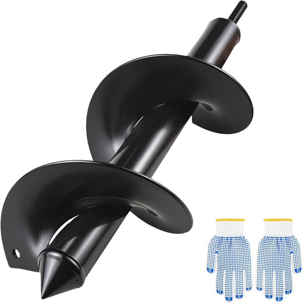 SnelShoppen - Grondboor voor Accuschroevendraaier 10x30cm - Tuinboor Spiraalboor voor Bloembollen, Groenten, Afrasteringspalen - Hoogwaardig Koolstofs