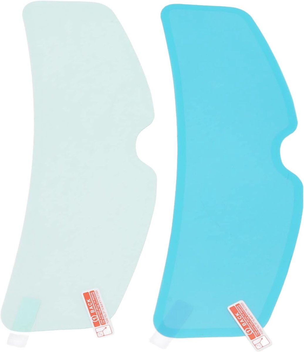 SnelShoppen - Universele Motorhelm Visor Film Set 24.5 Cm - Regenbestendig & Antivog - Transparante Helmfolie voor Veilig Rijden
