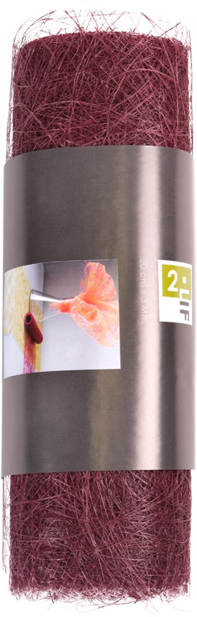 Decoweb Tafelband bordo 30cmx25mtr