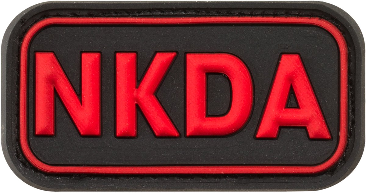 Rubberen badge JTG NKDA