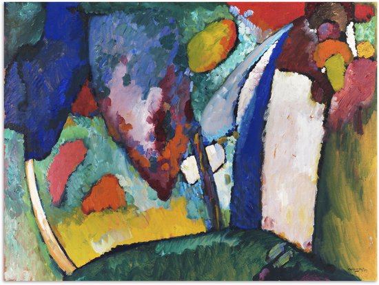 Poster 80x60 cm - Waterfall - Kandinsky - Posters - Kamer decoratie - Wanddecoratie woonkamer - Muurdecoratie slaapkamer