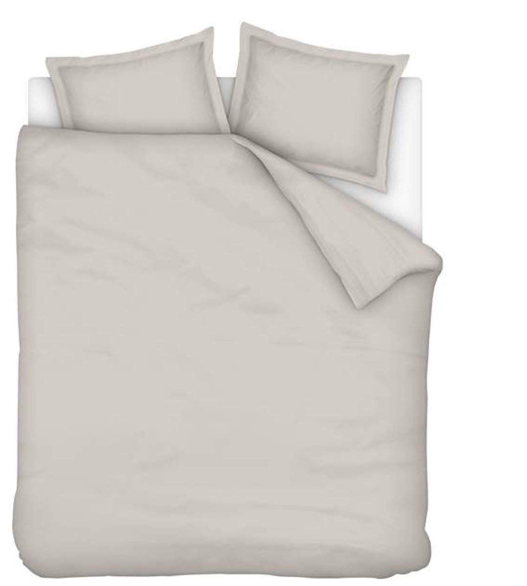 Ivorlyn Atlanta Dekbedovertrek - Tweepersoons - 200x200/220 cm - Taupe