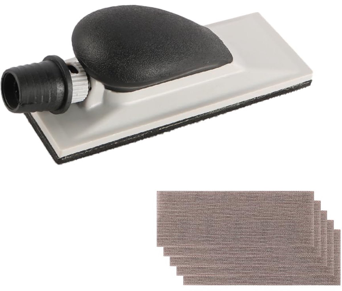 duwslijpgereedschapset 70x198 met 5 schuurblokken P80 P120 P180 P240 P320 voor het polijsten en reinigen van gipsplaathout