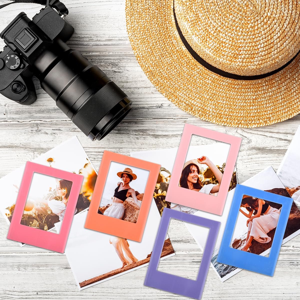 Fotolijst, 10 stuks, magnetische fotolijst, collage, magneet, koelkast, verwisselbare combinatie, creatief voor Instax Mini DIY fotolijst