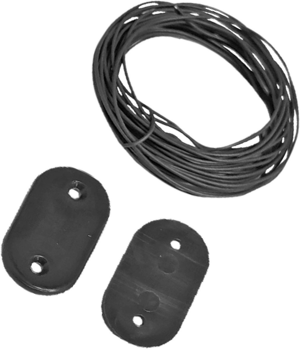 PRBVT30GR bevestigingsset voor zichtscherm met draad en 30 platen, kleur grijs