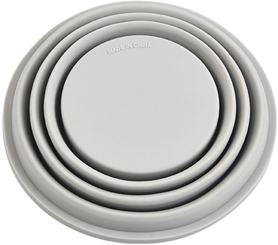 Vouwbeker van siliconen, herbruikbaar, opvouwbare reisbeker, kleine draagbare beker voor rugzakreizen en kamperen in de open lucht, 300 ml — afbeelding 2