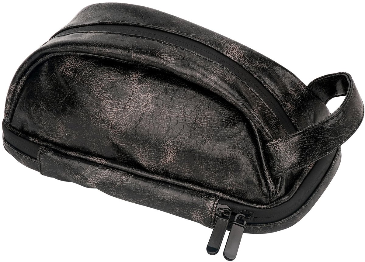 Dailygoods- Scheermestas Waterdicht - Toilettas Heren - Reisopbergtas - Scheerorganizer - Polyurethaan - 25x16x10 cm
