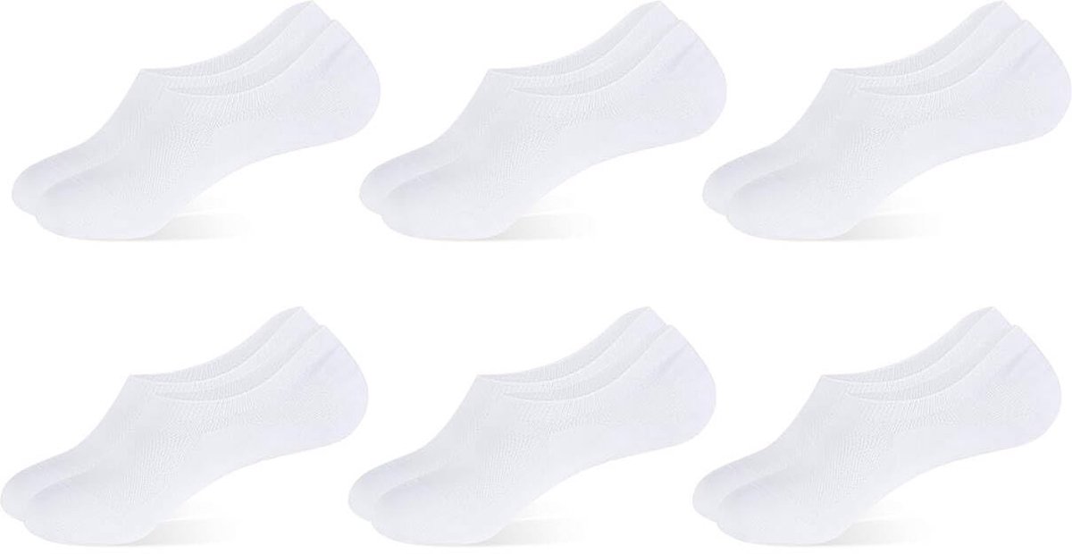 Dailygoods- Onzichtbare Sokken - 6 Paar - Antislip - Katoen - Ultradun - Ademend - Geschikt voor Zomerkleding