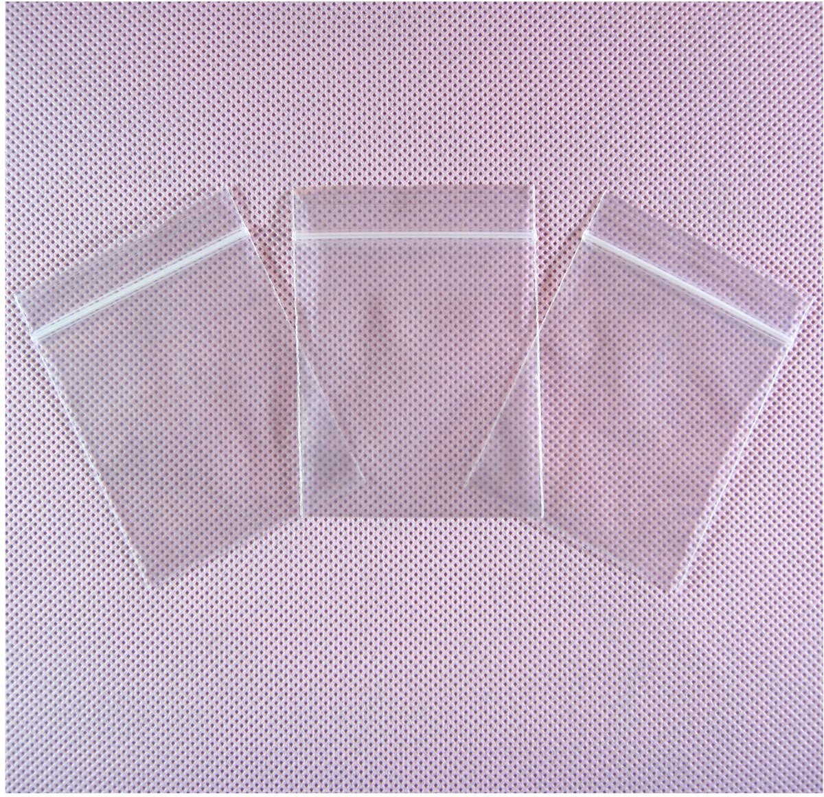 Kunststof Verpakkings Zakken 50 Stuks 11 x 16cm Dikte 50μm (0.05mm) Transparant Ritssluiting Opslagzakken