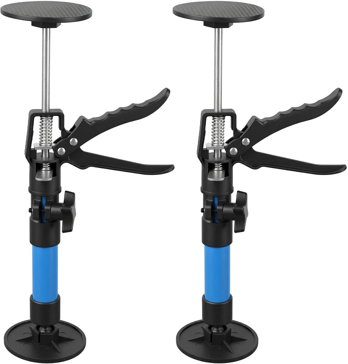 2 stuks kozijnspanners, montagesteun, plafondsteun, in hoogte verstelbare bouwsteun, deurkozijnspanner, telescopische steun, 30-59 cm draagvermogen 40 kg, ter ondersteuning van deurkozijnen
