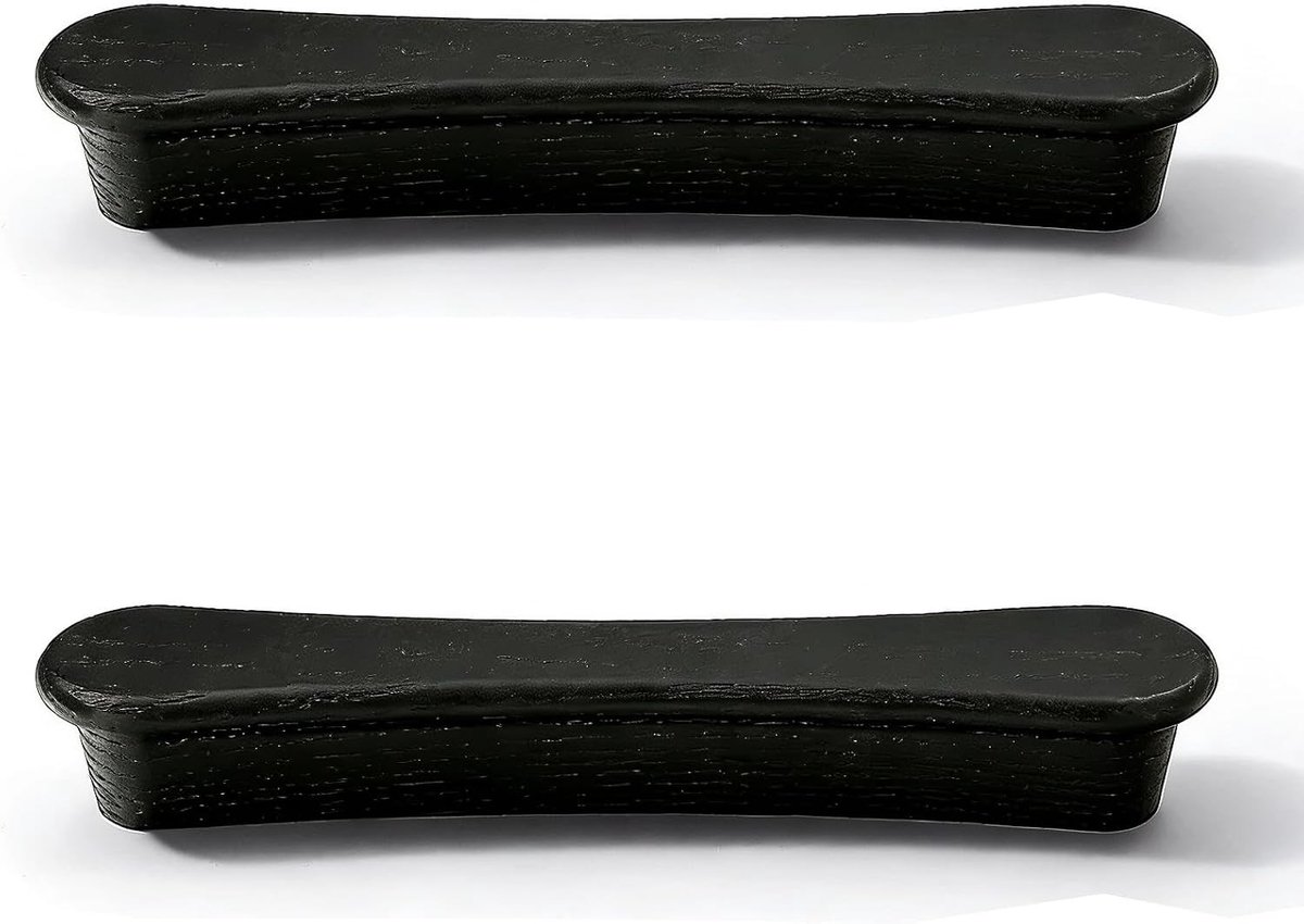 6 Stuks Houten Keukenkast Handgrepen voor Kasten en Laden - Zwart, Gat Midden: 128mm, Duurzaam en Stijlvol
