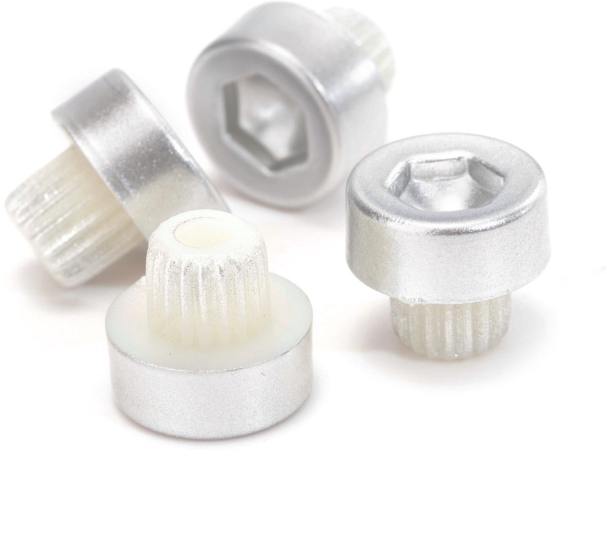50 stuks wielvelg lip klinknagels moeren gat 6,2 mm/0,24 inch vervangende klinknagels auto wiel accessoires onderdelen chroom (zilver)