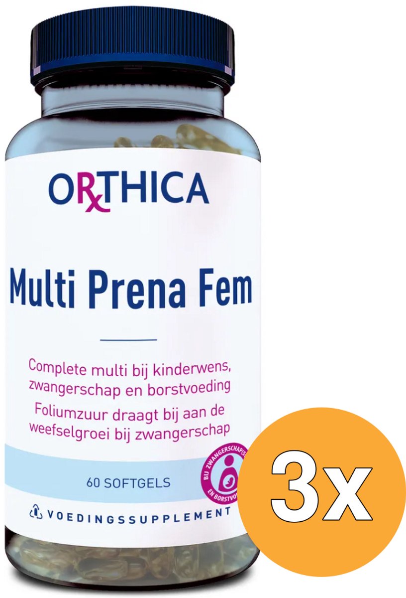 3x Orthica Multi Prena Fem (60 softgels)