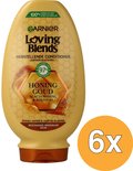 Garnier Loving Blends Herstellende Conditioner, Honing Goud, 6x250ml flesjes.