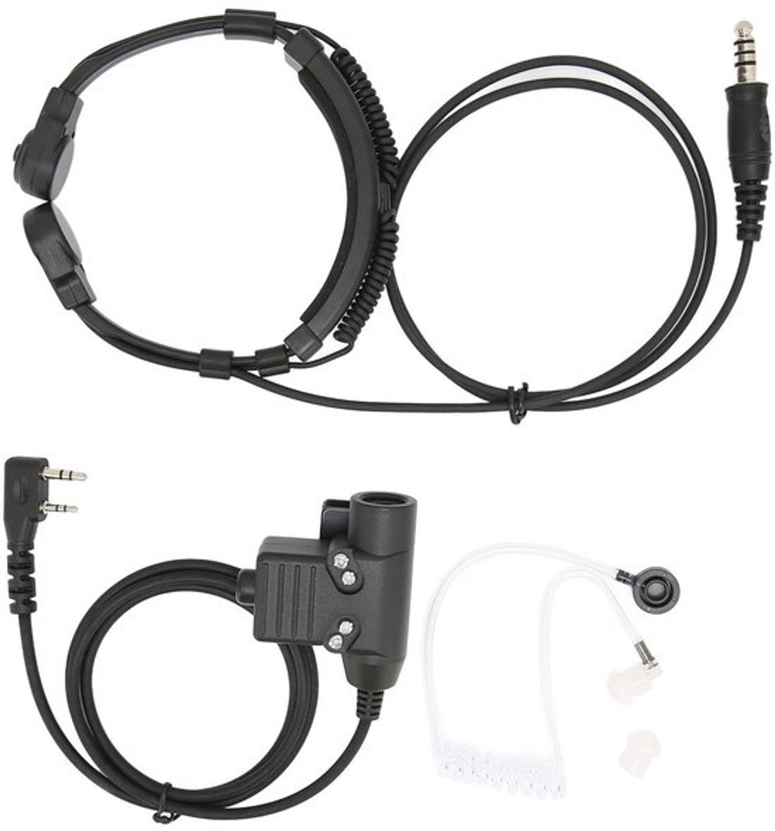 Onf3 - Tactical Throat Mic Oortelefoon - Ruisonderdrukking