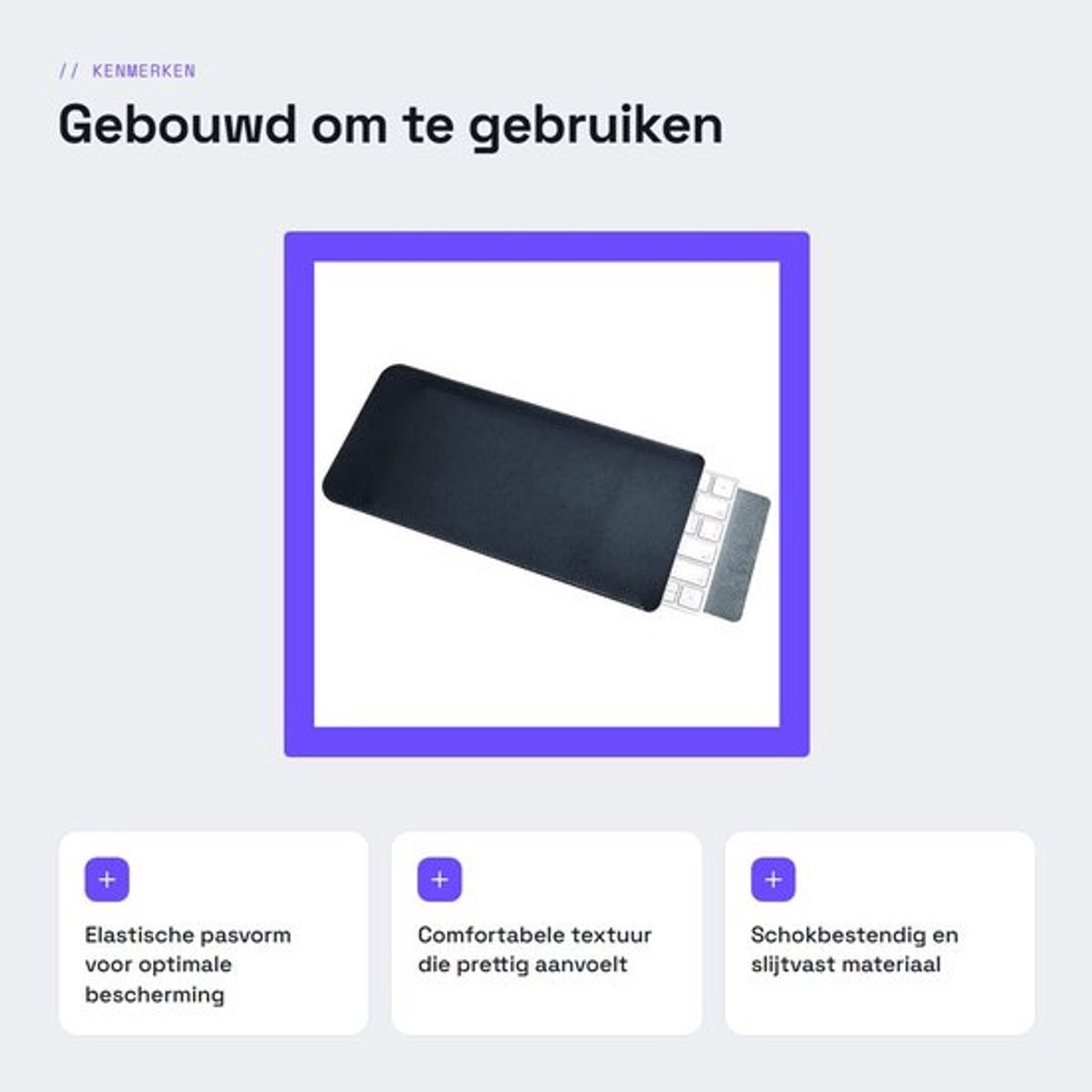 Dailygoods - Toetsenbordhoes - PU-lederen Reistas - Draadloos