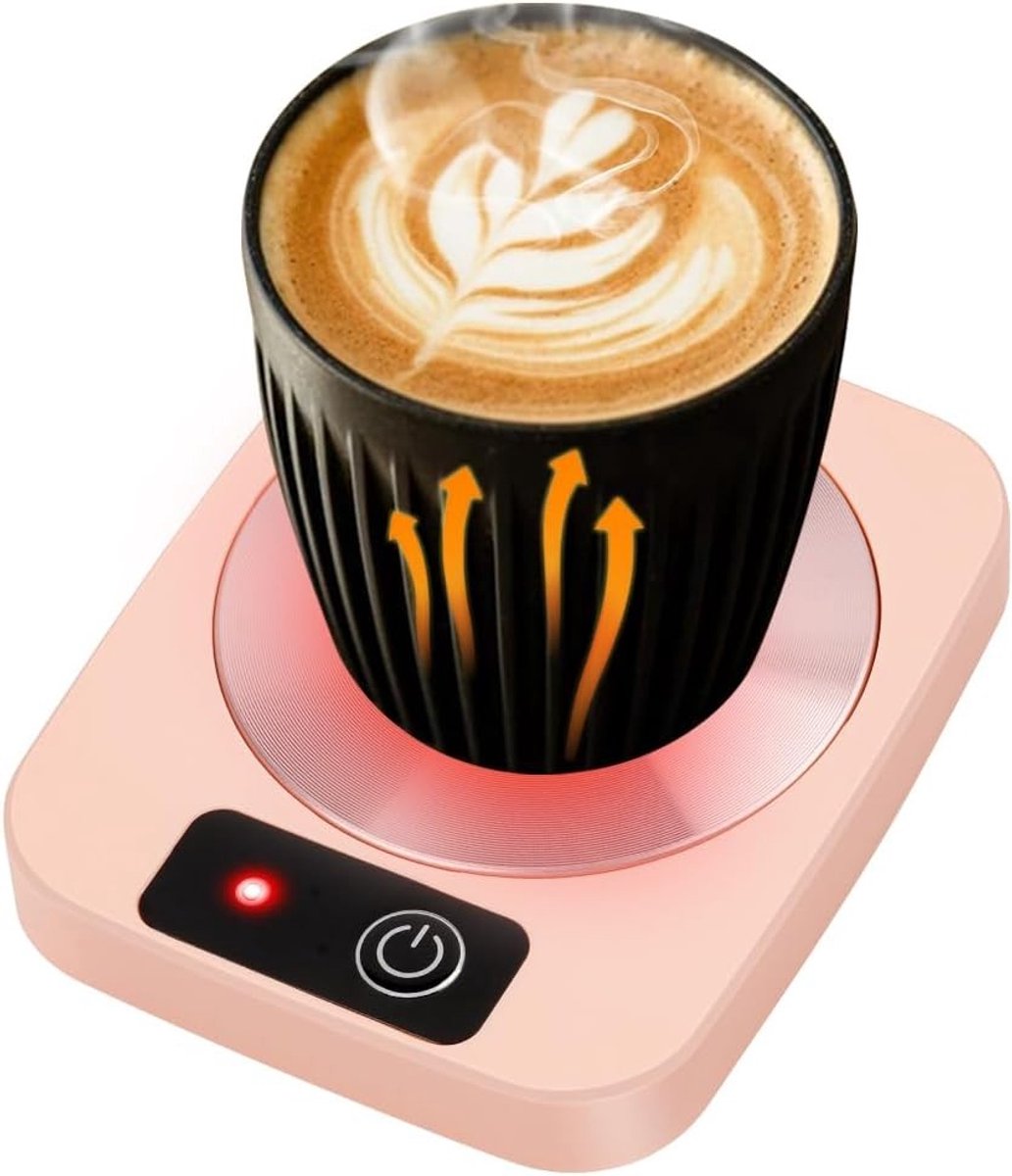 Elektrische Koffiekop Verwarmers, Slimme Drinkwarmer voor Koffie, Thee en Melk, Ideaal voor Kantoor en Cadeaus