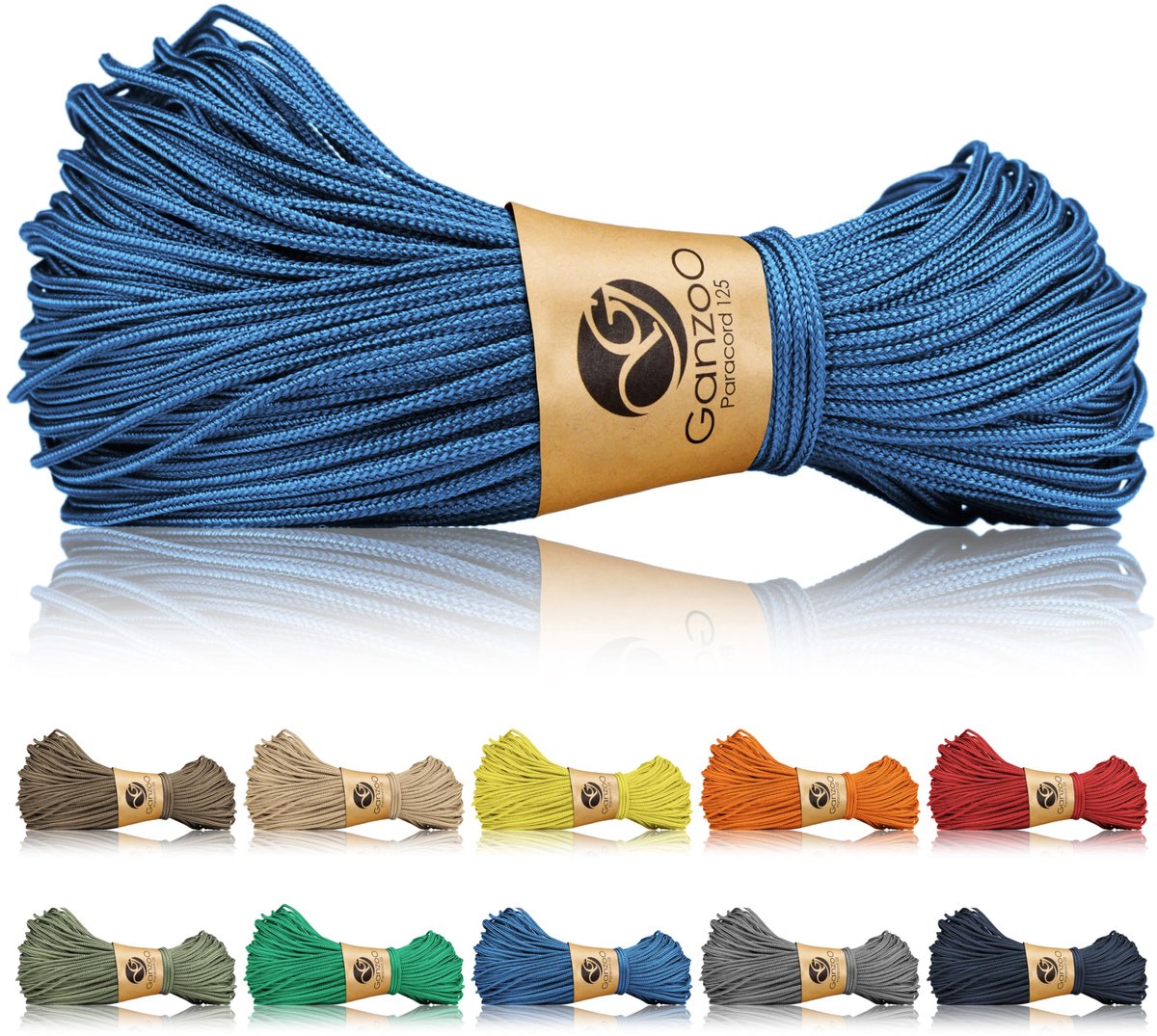 Takelkoord 1 mm oceaanblauw - gevlochten nylon en polyester - 60 kg breeklast - ideaal voor hondenriem afwerking - ShopVlot
