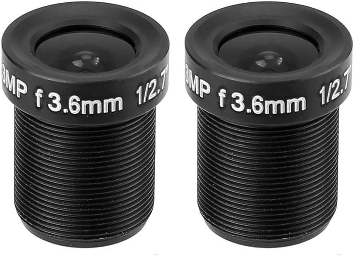 2 Stuks 1080P HD Pixel CCTV Lens met 3.6mm Groothoek en Beveiligingscamera Onderdelen voor Betrouwbare Toezicht