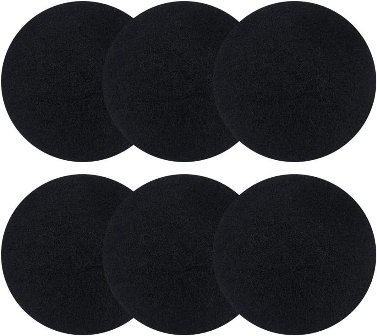 6 Pack Compostbin Filters voor Keuken, Vervangbare Koolstoffilters voor Voedselafval, Geschikt voor Alle Afvalbakken, Extra Dikke 1cm Filters
