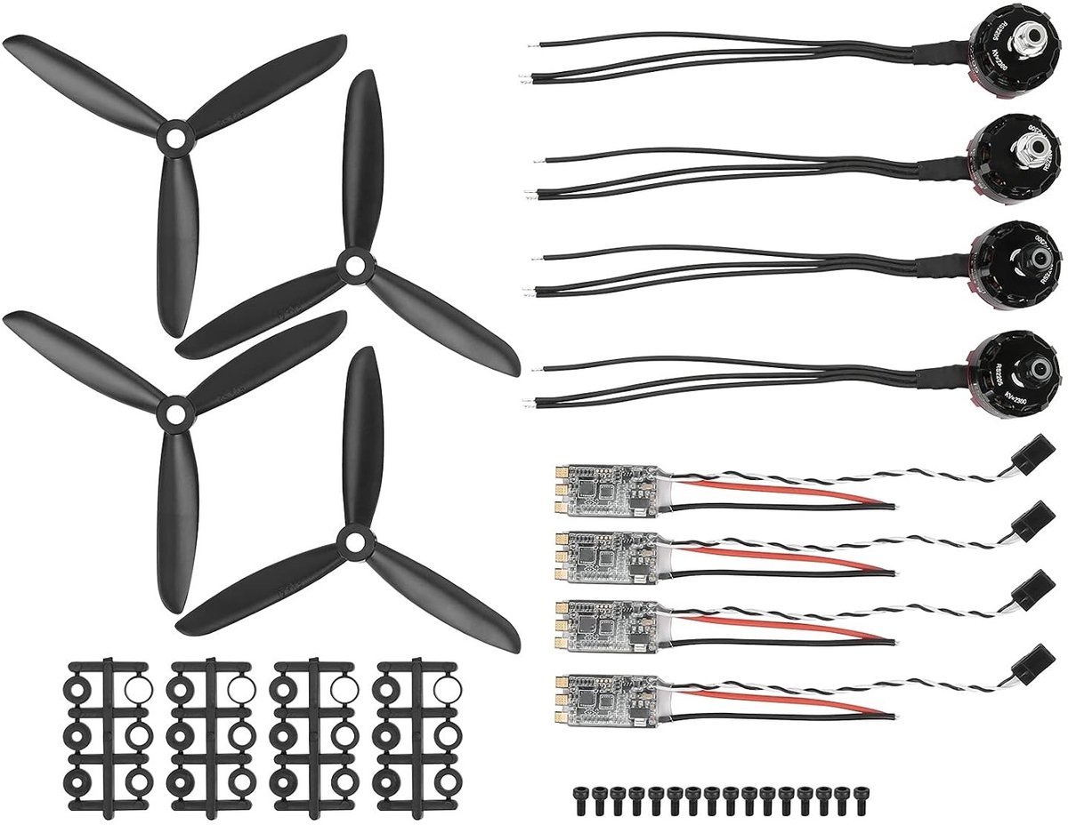 2300KV Motor en ESC Paddle Set voor Verbeterde Drone Prestaties, Lichtgewicht RC Accessoires voor Hobbyisten